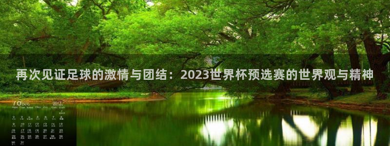 2026世界杯买球：再次见证足球的激情与团结：2023世界杯预选赛的世界观与精神