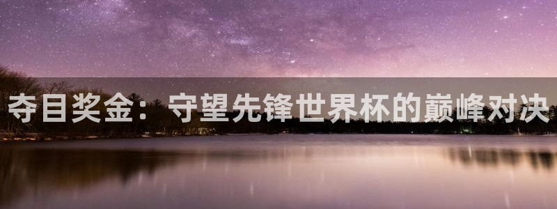 2026世界杯赛程时间表最新：夺目奖金：守望先锋世界杯的巅峰对决